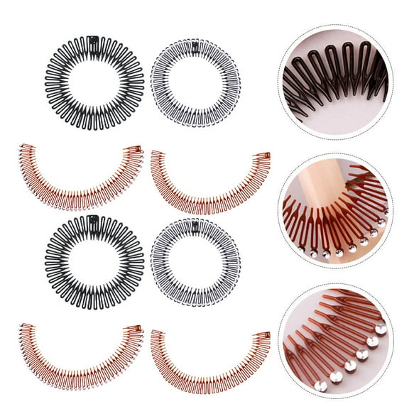 LOLIPPYY 8PCS Flexible Hair Combs for Women, Hair Styling Accessories for Daily Use and Special Occasions