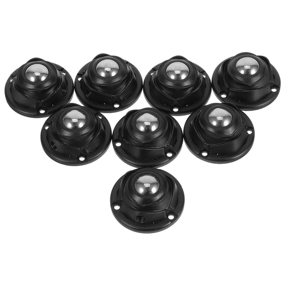 LOLIPPYY 8PCS Swivel Caster Wheels: Universal Flat Casters with Brakes - Smooth Rolling Furniture Wheels - Side Mount Rollers for Cabinets Trolleys