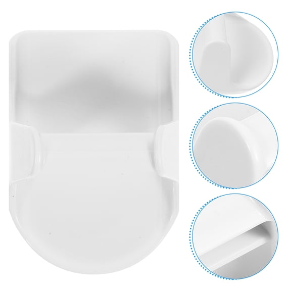 LOLIPPYY 8Pcs Adhesive Spray Bottle Hangers Wall Hook Organizer for Kitchen Bathroom Storage White