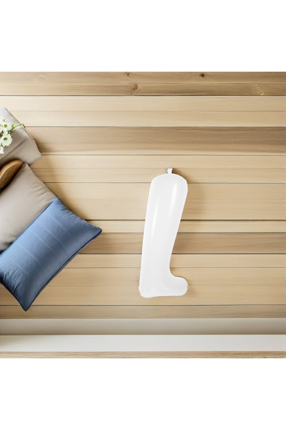 8Pcs Adjustable Inflatable Boot Shaper Inserts White PVC for Travel and Closet Organization