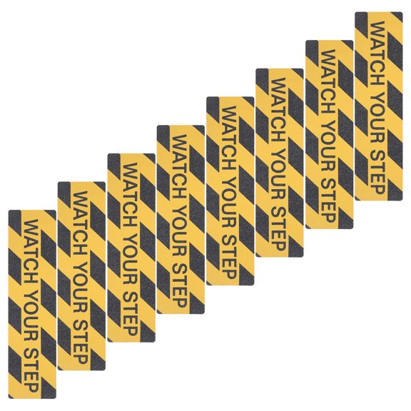 LOLIPPYY 8Pcs Anti Slip Step Decal Vinyl Floor Safety Stickers for Wood Tile Laminate Surfaces