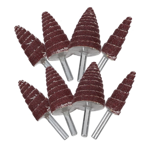 LOLIPPYY 8 Pieces Assorted Cone-Shaped Abrasive Flap Grinding Wheels for Polishing, Sanding, and Grinding
