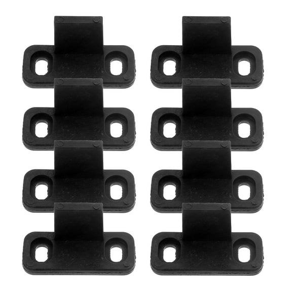 LOLIPPYY 8Pcs Barn Door Soft Close Kit Black Sliding Hardware for Smooth Door Closing Home Use