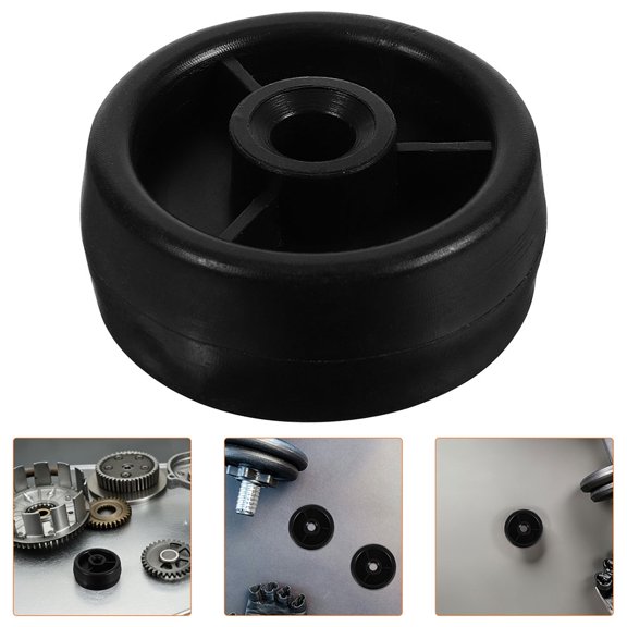 LOLIPPYY 8Pcs Black Plastic Fitness Equipment Rollers High Load Capacity for Gym Accessories