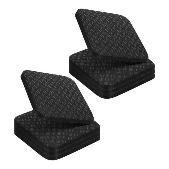 LOLIPPYY Black Treadmill Floor Mats with Noise Reduction and Shock Absorbing for Home Gym Equipment