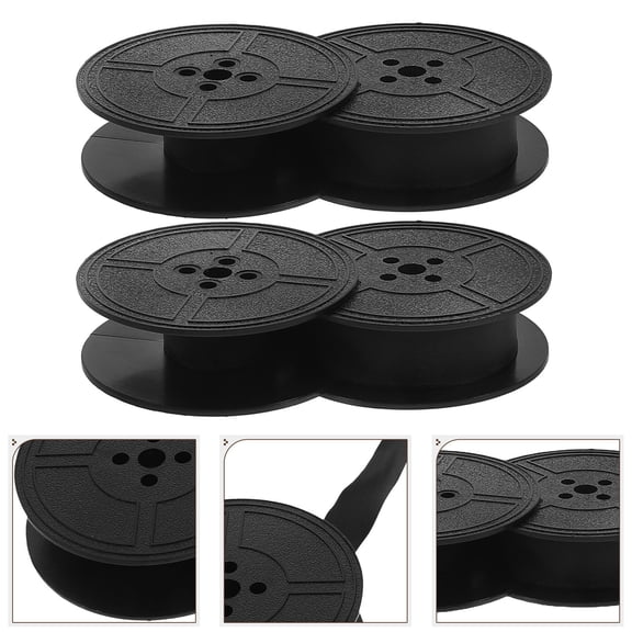 LOLIPPYY 8Pcs Black Universal Typewriter Ribbon Nylon Material Clear Crisp Printing for Home Use