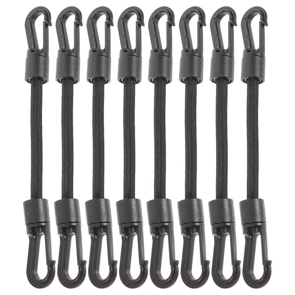 LOLIPPYY Heavy Duty Elastic Boat Dock Lines with Hooks for Fishing Rod Straps and Outdoor Activities