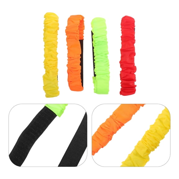 LOLIPPYY 8Pcs Breathable Three Legged Race Rope for Outdoor Relay Race and Carnival Field Day Supplies