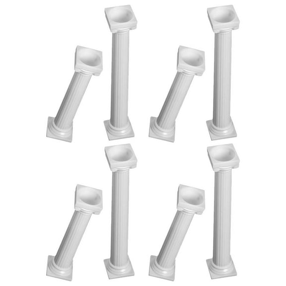 LOLIPPYY 8Pcs Cake Support Rods White Retro Design Roman Column for Event Planners Family Bakers