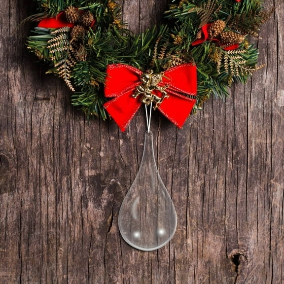 LOLIPPYY 8Pcs Clear Fillable Hanging Balls for Wedding Decorations and Festive Packaging