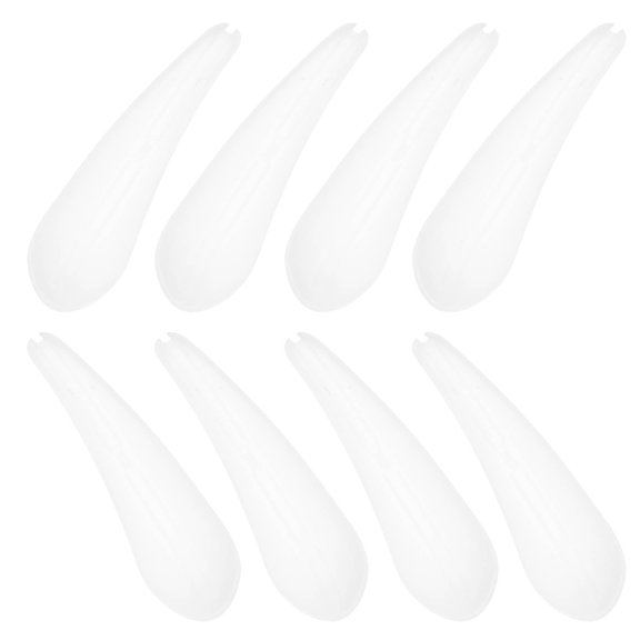 LOLIPPYY 8Pcs Clothing Support Pads White Hanger Shoulder Form for Wrinkle Prevention and Secure Hanging