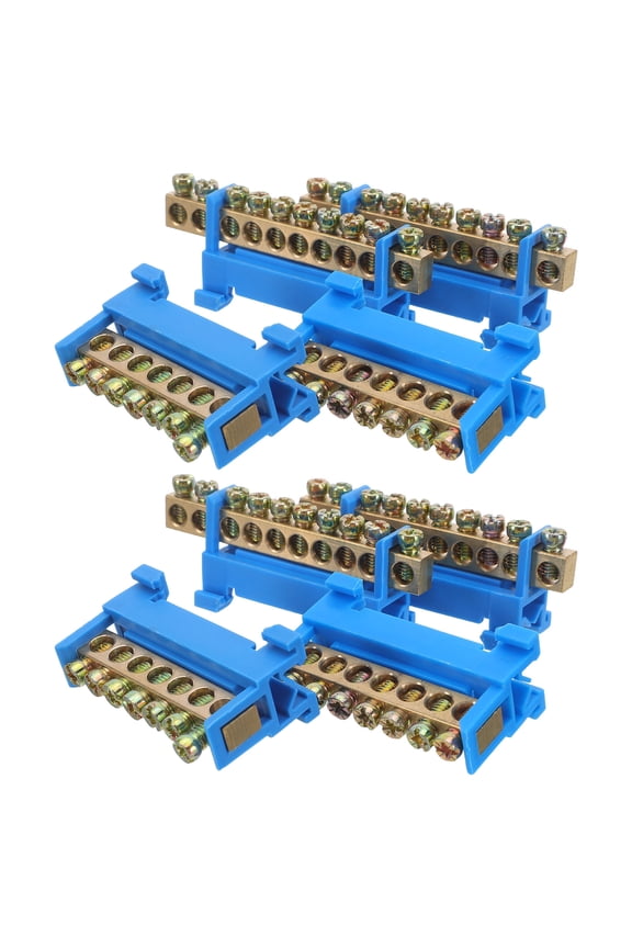 Copper Ground Bus Bar Electrical Panel Terminal Block Screw Connections for Wire Grounding