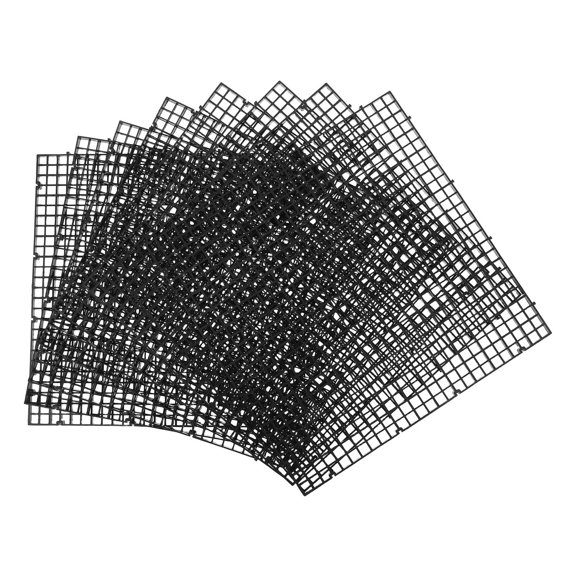 LOLIPPYY 8Pcs Fish Tank Bottom Isolation Divider Plate with Plastic Grid for Aquarium Filtration