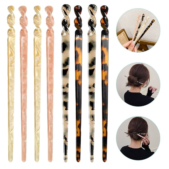 LOLIPPYY Light Tortoise Acetate Hair Pins for Women, Perfect Hair Styling Accessories for Night Out