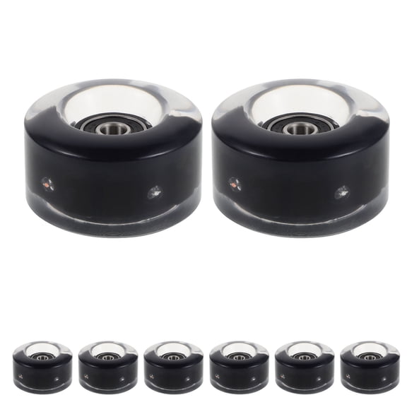LOLIPPYY 8Pcs High Hardness LED Roller Skate Wheels Replacement for Smooth Indoor and Outdoor Quad Skating