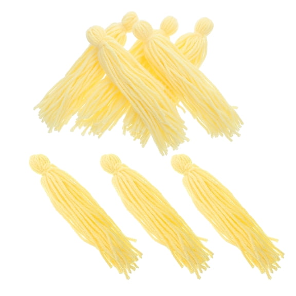 LOLIPPYY 8Pcs Light Yellow Floating Fish Breeding Mop Secure Spawning Tool for Aquarium Tanks