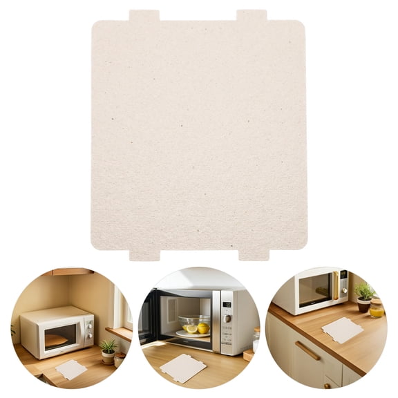 LOLIPPYY 8Pcs Microwave Mica Sheet Plated Silver Heatproof Mica Board for Oven Maintenance Use