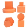 thumbnail image 1 of LOLIPPYY 8Pcs Orange Lightweight Foam Geometric Cube Models for Decorative Photography Background, 1 of 6