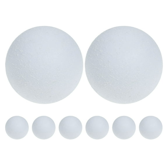 LOLIPPYY 8Pcs Professional Foosball Balls White Plastic for Table Soccer Replacement Soft Quiet Design