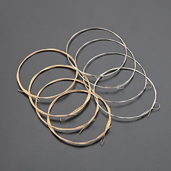 LOLIPPYY 8-Piece Professional Mandolin Steel String Set, Metal Replacement Strings for Clear Sound and Balanced Warm Tone