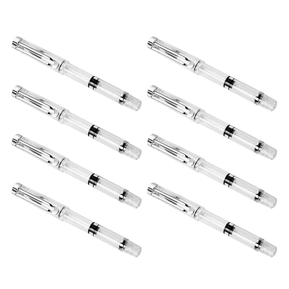 LOLIPPYY Refillable Fountain Brush Pens with Flexible Nibs and Piston Filling System for Office, Sketching, and Drawing
