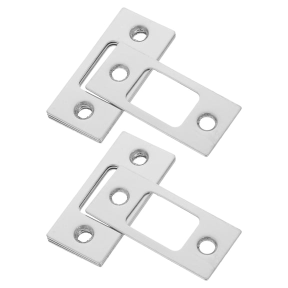 LOLIPPYY Stainless Steel Door Strike Plates Replacement 8 Pieces