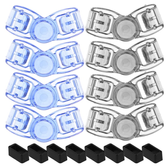 LOLIPPYY 8Pcs Replacement Swim Goggles Buckle Clips with Quick Release and Wide Compatibility