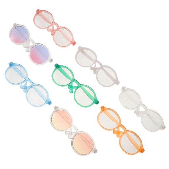 LOLIPPYY 8Pcs Retro Style Dog Sunglasses and Cat Eyewear Assorted Colors Comfortable Fit