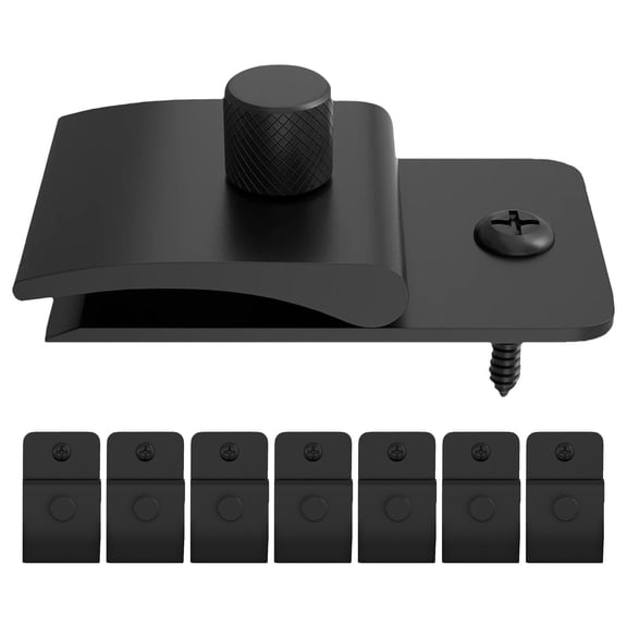 LOLIPPYY 8Pcs Rug Hanging Hooks Made of Black Plastic for Tapestry and Curtain Arrangement Indoor Use