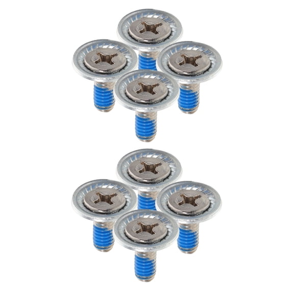 LOLIPPYY White Metal Snowboard Hardware Screws for Binding Repair, Mounting and Construction
