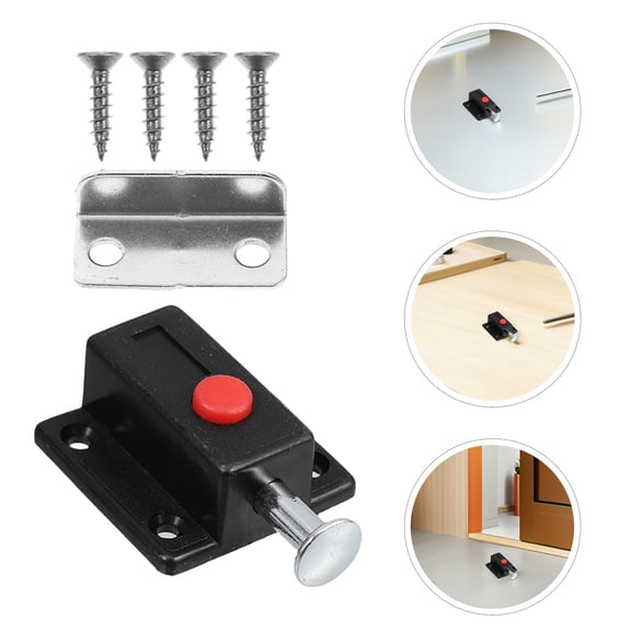LOLIPPYY Spring Loaded Push Button Cabinet Latches for Furniture Door Hardware Accessories