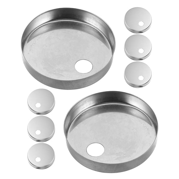 LOLIPPYY Stainless Steel Toilet Seat Hinge Covers Replacement Decorative Fixings Hardware for Bathroom Accessories