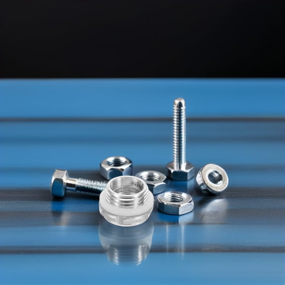 LOLIPPYY 8Pcs Universal Fit Aluminum Oil Sight Gauge for Air Compressor Liquid Level Inspection