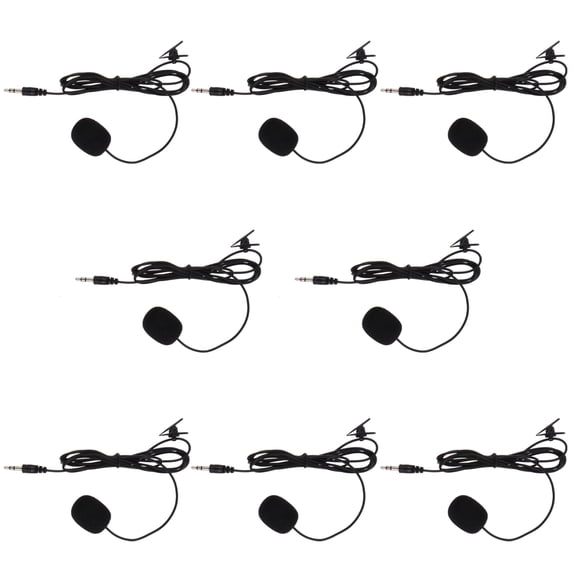 LOLIPPYY Clip- Microphones Black PVC Phone Accessories for Video Calls, Live Streaming, and Online Broadcasting