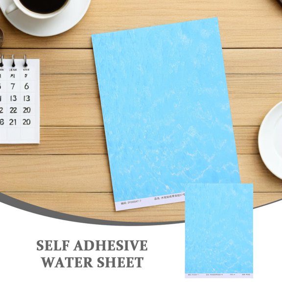LOLIPPYY 8Pcs Water Stream Sheet Realistic Ripple Effect Decal for River and Lake Diorama Decoration