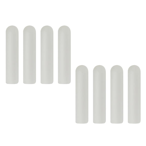 LOLIPPYY 8Pcs White Shoelace Tips Durable Replacement Aglets for Sneaker Laces
