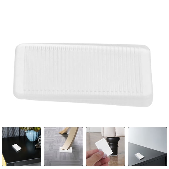 LOLIPPYY 8Pcs White Furniture Leveling Plastic Shims Adjustable Wedges for Home Tables Cabinets and Floors