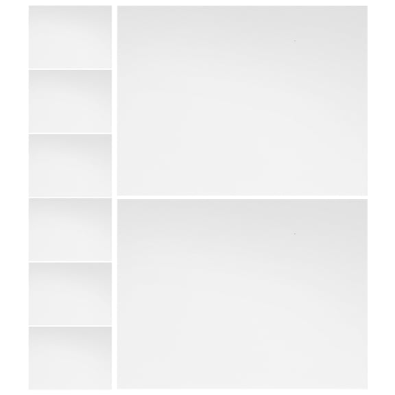 LOLIPPYY White Vinyl Self Adhesive Wall Patch Stickers 15x20cm 8 Pieces