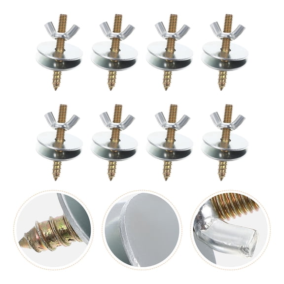 LOLIPPYY 8Sets Screw Nut with Gaskets Fixing Kit for Bird Cage and Small Pet Cages