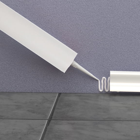 LOLIPPYY White Plastic Caulk Tubes Refillable Sealant Bottles for Easy Storage, Application and Precise Dispensing