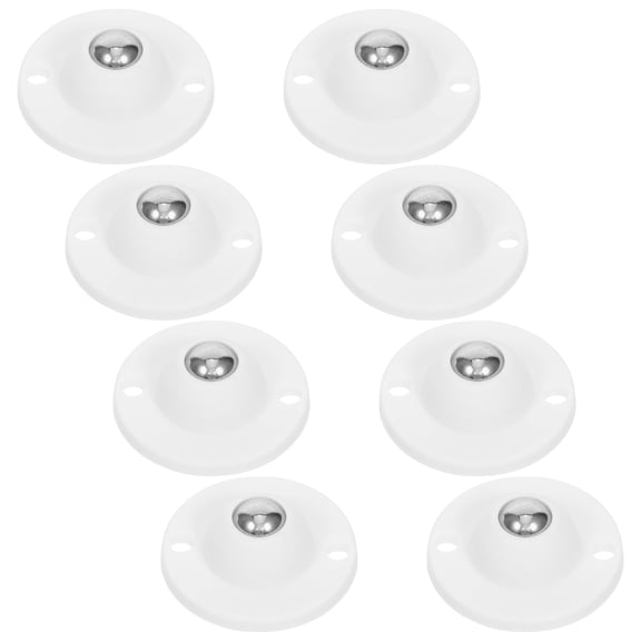 LOLIPPYY 8pcs Adhesive Universal Wheel Plastic Black Replacement For Trash Can