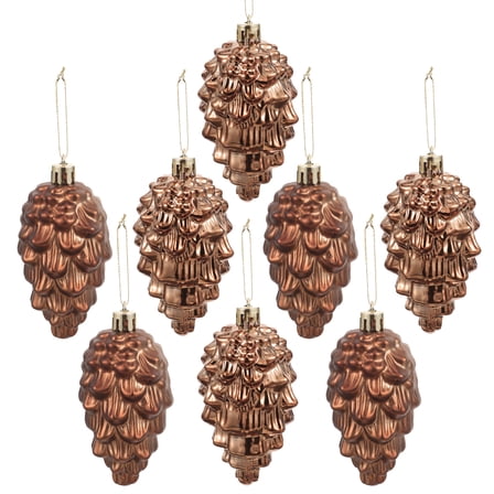 LOLIPPYY 8pcs Christmas Cone Festival Tree Hanging Ornaments Christmas Tree Hanging Pine Cones