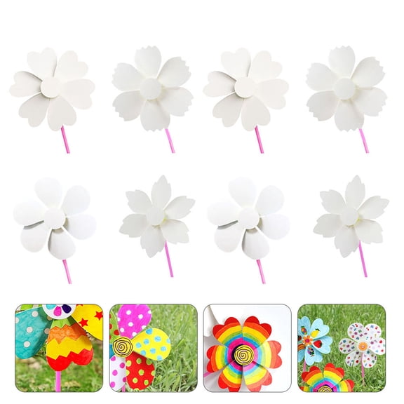 LOLIPPYY 8pcs DIY Graffiti Windmill Painting Set for Kids Educational Play and Color Training