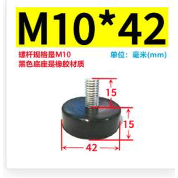 LOLIPPYY M10 Thread Furniture Levelers - Adjustable Antislip Screw-In Glide Feet for Table, Chair, and Stool Legs