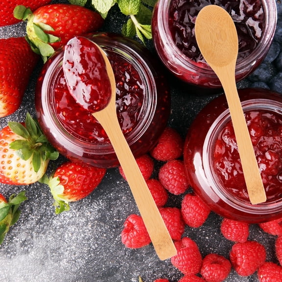 LOLIPPYY 8pcs Mixing Spoons for Smooth Dessert Tasting and Jam Safe with Long Handles for Family Dining