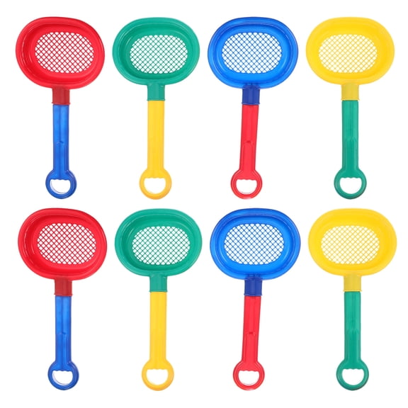 LOLIPPYY 8pcs Plastic Beach Shovels for Sandbox Dredging and Backyard Fun