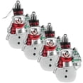 thumbnail image 1 of LOLIPPYY 8pcs Snowman Hanging Ornaments Set - Christmas Plastic Snowman Decorations for Xmas Tree, Winter Holiday Party, Boho Pendant Decor, 1 of 8