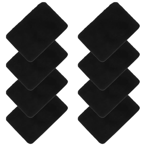 LOLIPPYY Compact Powder Puff Thin Design Black 8Pcs