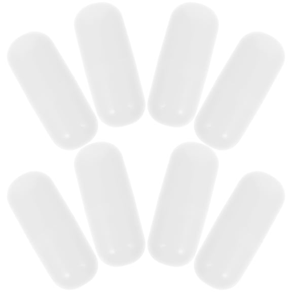 LOLIPPYY 8pcs White Mini Empty Capsules for Storage Reusable PP Fillable Lipstick Tubes and DIY Party Favors