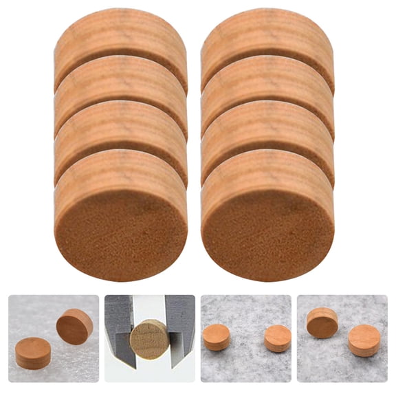 LOLIPPYY 8pcs Wood Cork Mats Khaki for Instrument Repair